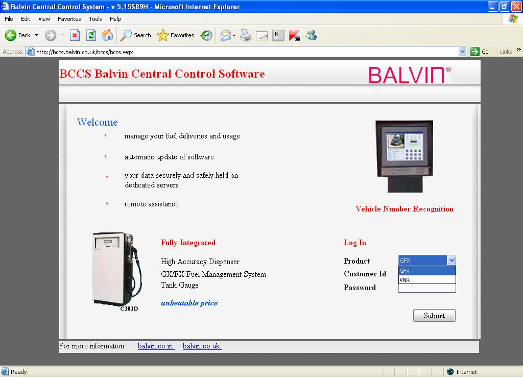 Balvin Central Control Software